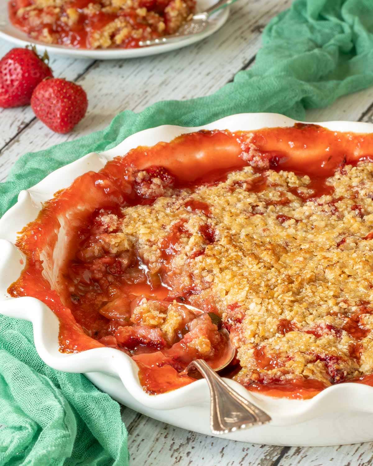 Achieve a Softer Bite: The Food Processor Secret to Strawberry Rhubarb Crisp